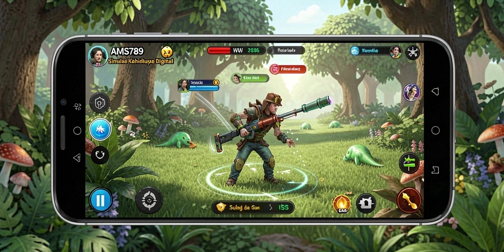 Tangkapan layar gameplay AMS789 yang menunjukkan pengalaman simulasi yang mendalam.