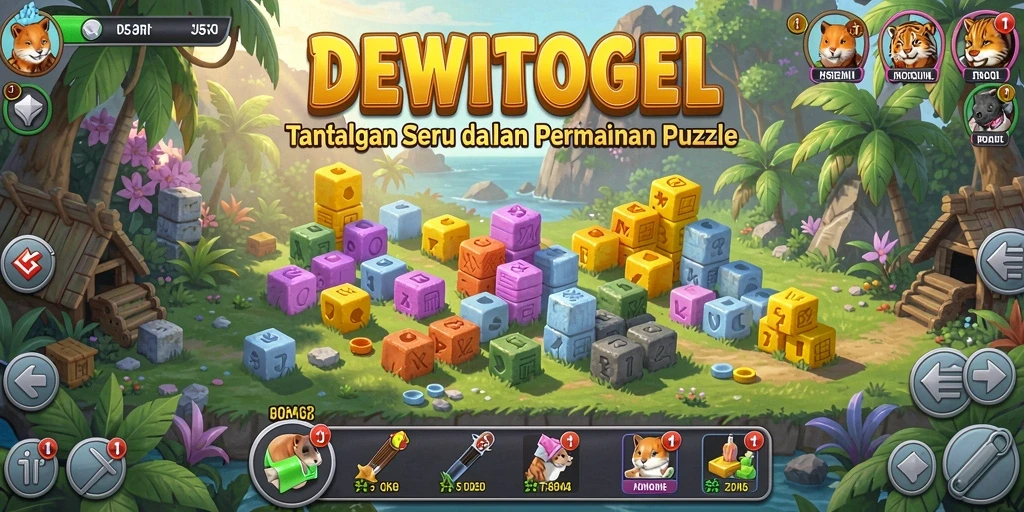 Gameplay seru DEWITOGEL dengan tantangan puzzle yang menarik.