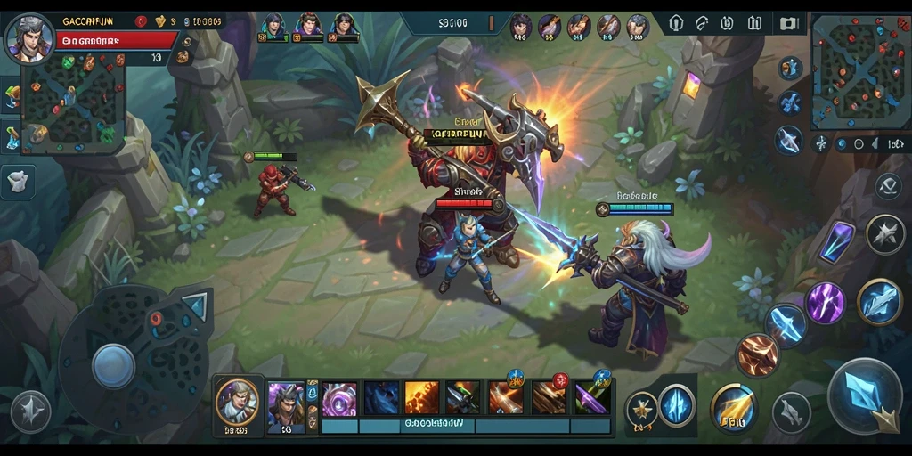 Screenshot GACORFUN menampilkan gameplay dinamis dan strategi tempur.