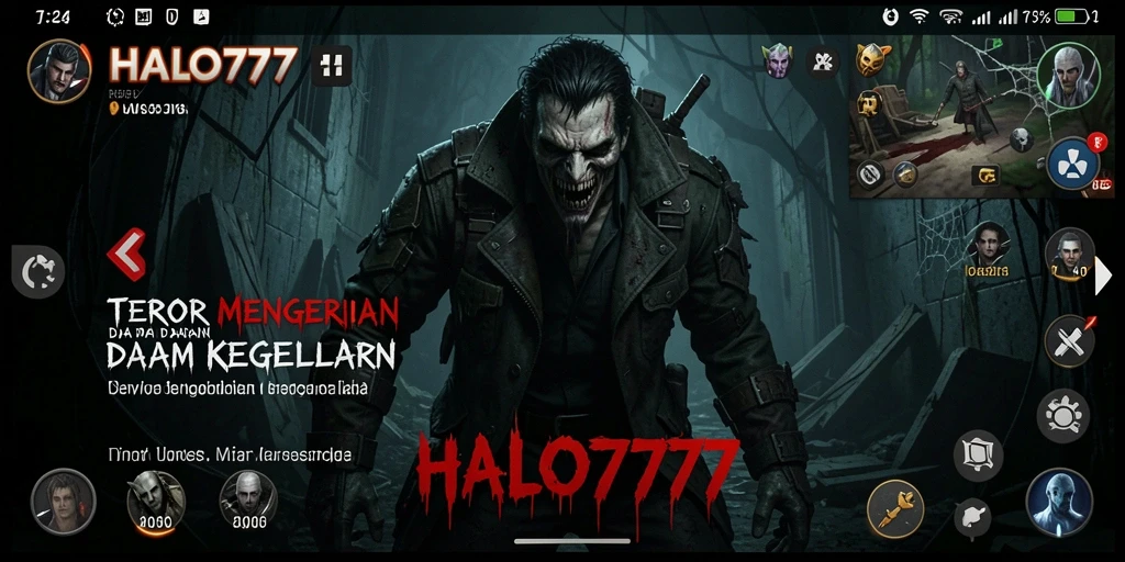 Tampilan menakutkan dari gameplay HALO777 yang penuh ketegangan.