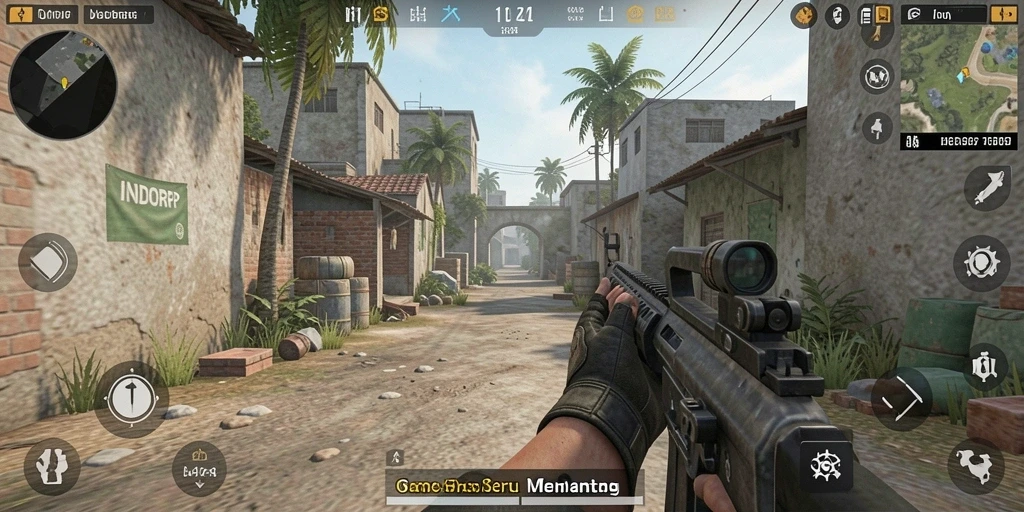 Tampilan gameplay seru dan menegangkan di INDORP.