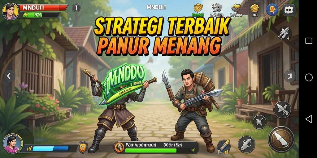Tangkapan layar utama gameplay MNDUIT menampilkan strategi yang mendebarkan.