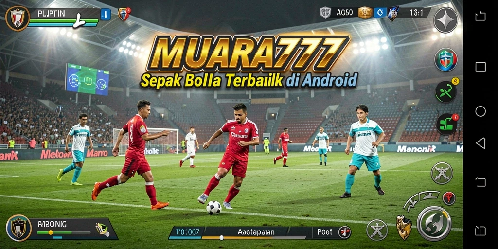 Tampilan gameplay MUARA777 yang seru dan penuh aksi sepak bola.