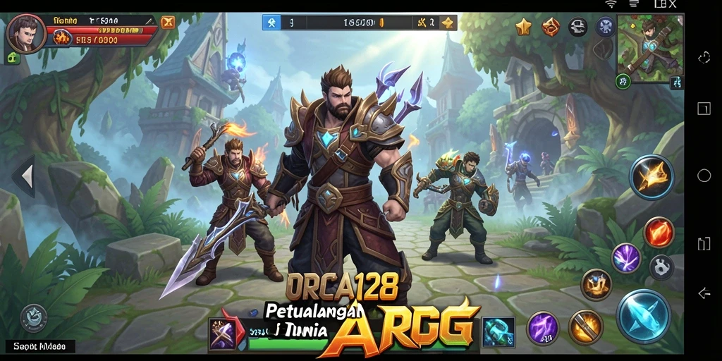 Tampilan gameplay ORCA128 yang menegangkan dalam pertempuran seru.