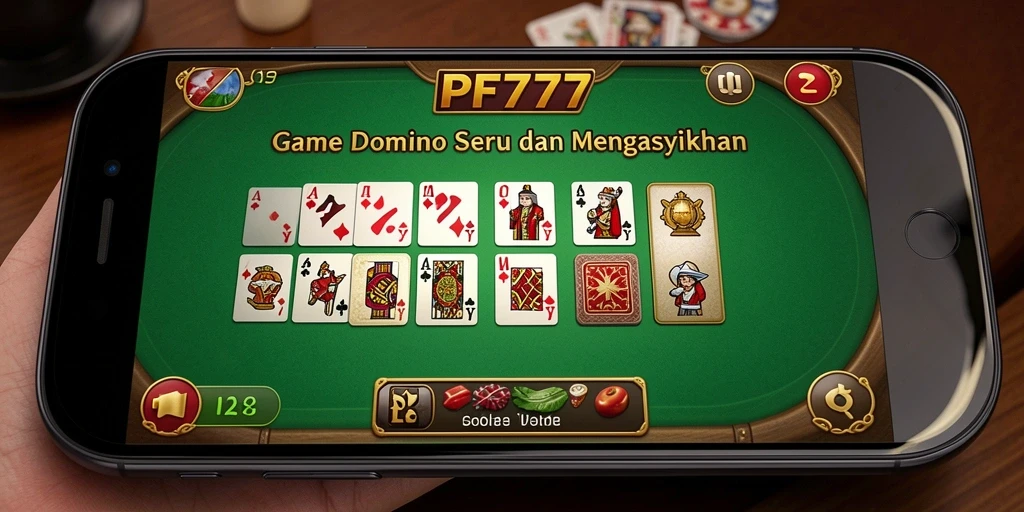 Screenshot gameplay PF777 menampilkan aksi seru dalam permainan Domino.
