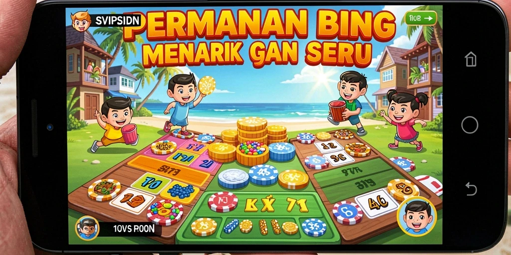 Tampilan gameplay Bingo yang seru dan interaktif dalam SVIPSIDN.