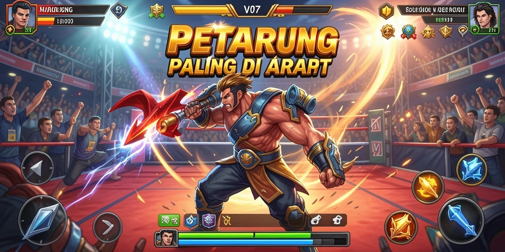 Menampilkan pertarungan intens karakter di V07 dengan grafis yang memukau.