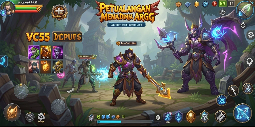 Tampilan gameplay dinamis dan grafis yang memukau di VC55.