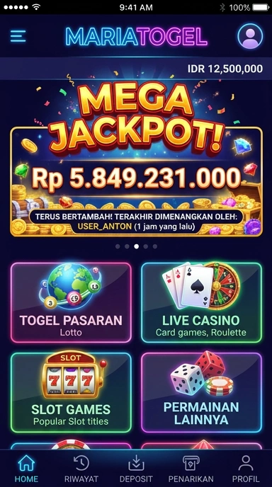 Gambar aplikasi mariatogel dengan berbagai pilihan aplikasi yang ditawarkan.